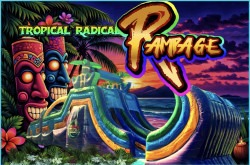 The 45 ft Tropical Radical Rampage Obstacle Course **DRY ONLY